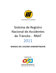 Sistema RNAT 2011 - Ministerio de Transporte