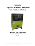 TOTALIFT Cargadores de Baterías Industriales MANUAL DEL