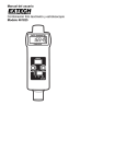 Manual del usuario Combinaci&oacute;n foto tac&oacute;metro y estroboscopio