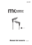 MK Isolator Earphones User Manual