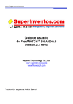 Manual del usuario FlexWATCH 500A
