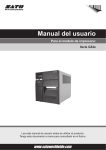 Manual del usuario - SATO - The Leader In Barcode Printing