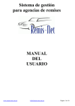 Manual del usuario - Remis-Net, Sistema de gestión para agencias