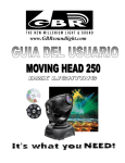 EFECTO MOVING HEAD 250 MANUAL