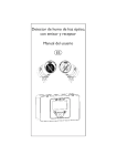 Detector de humo de haz óptico, con emisor y receptor Manual del