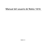 Manual del usuario de Nokia 1616
