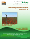 Agosto - INIFAP Zacatecas - Instituto Nacional de Investigaciones