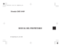 MANUAL DEL PROPIETARIO Honda CRF100F