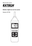 Manual del usuario Medidor digital de nivel de sonido Modelo 407768