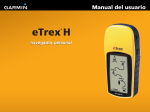Manual GPS Garmin Etrex H