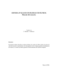 SISTEMA ITALIANO DE RUEDAS DE FILTROS. Manual del usuario.