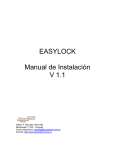 EASYLOCK Manual de Instalación V 1.1