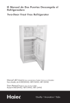 Two-Door Frost Free Refrigerator El Manual de Dos Puertas