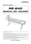 RE-640, MANUAL DEL USUARIO