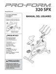 MANUAL DEL USUARIO - Icon Heath & Fitness