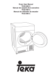 Dryer User Manual TKS3 690 C Manual del usuario de la