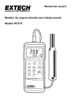 Manual del usuario Medidor de oxígeno disuelto para trabajo