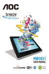 AOC MW831 Tablet Manual del Usuario V2.0