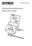 Manual del usuario Calibrador/Term&oacute;metro Microprocesador