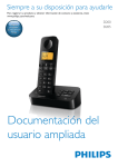 Manual de usuario Philips D2051B