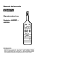 Manual del usuario - Extech Instruments