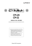 CM-24/CM-12, Manual del Usuario