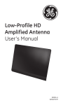 Low-Profile HD Amplified Antenna User`s Manual