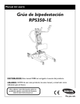 Manual Grúa eléctrica Birdie Compact - Invacare