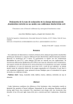 Evaluación de la tasa de aclaración de la almeja