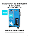 manual del usuario generador de nitrógeno e inflador