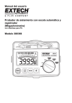 Manual del usuario Probador de aislamiento con escala autom&aacute;tica