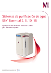 Sistemas de purificación de agua Elix® Essential 3, 5