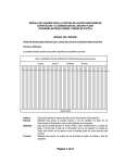 P&aacute;gina 1 de 6 MANUAL DEL USUARIO PARA LA CAPTURA