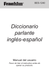 Diccionario parlante inglés-español - Franklin Electronic Publishers