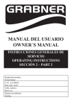 MANUAL DEL USUARIO OWNER´S MANUAL - happy