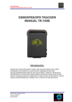 GSM/GPRS/GPS TRACKER MANUAL TK-102B