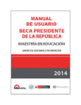 Manual del Usuario Beca Presidente de la República.