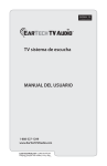 TV sistema de escucha MANUAL DEL USUARIO