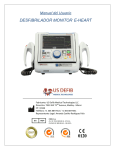 desfibrilador monitor e-heart - us defib medical technologies