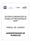 sistema elaboración de planillas previsionales “sepp”