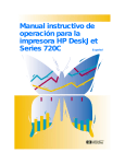 Manual instructivo de operación para la impresora HP DeskJet