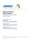 Manual de Usuario Control Remoto