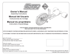 Owner`s Manual Manual del Usuario Manuel du propriétaire