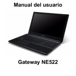 Manual del usuario Gateway NE522