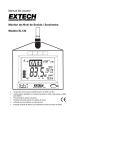 Manual del usuario Monitor de Nivel de Sonido / Son&oacute;metro Modelo