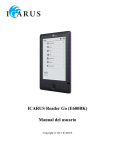 ICARUS Reader Go (E600BK) Manual del usuario