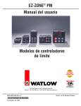 Manual del usuario EZ-ZONE&reg; PM Modelos de