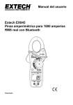 Manual del usuario Extech EX845 Pinza amperim&eacute;trica para 1000