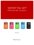 SanDisk® Clip Jam™ Manual del Usuario