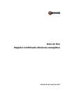 Guía de Uso Registro Certificado eficiencia energética